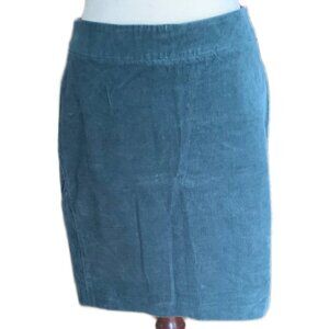 J. Crew Corduroy Teal Pencil Skirt